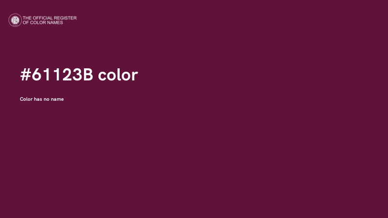 #61123B color image