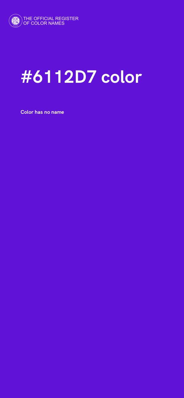 #6112D7 color image