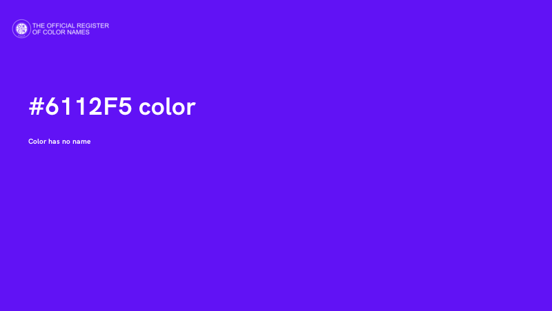 #6112F5 color image