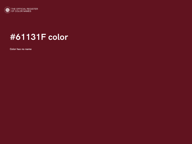 #61131F color image