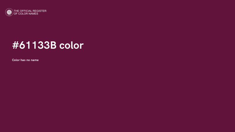 #61133B color image