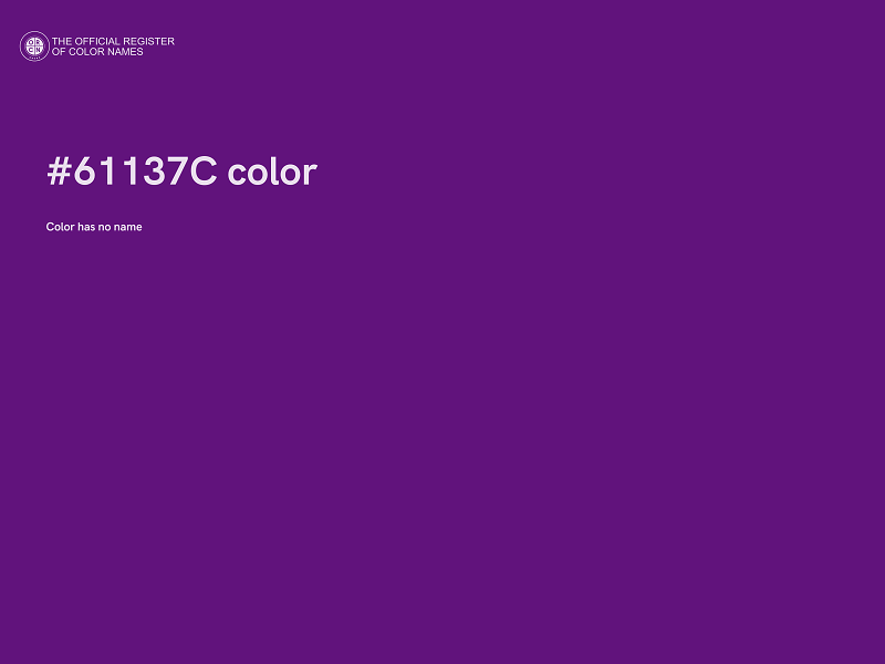 #61137C color image