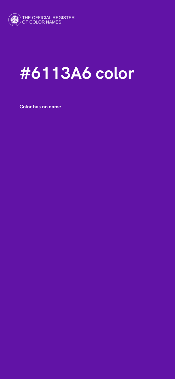 #6113A6 color image