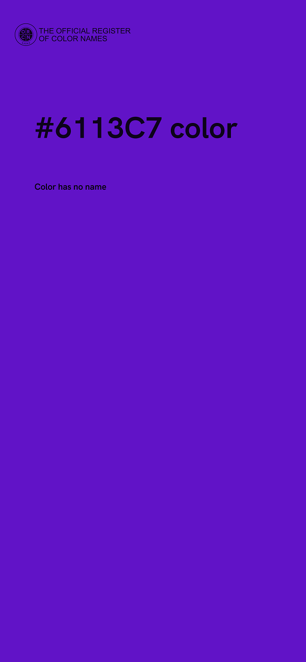 #6113C7 color image