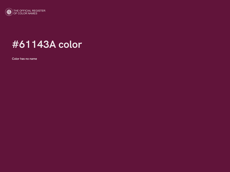 #61143A color image