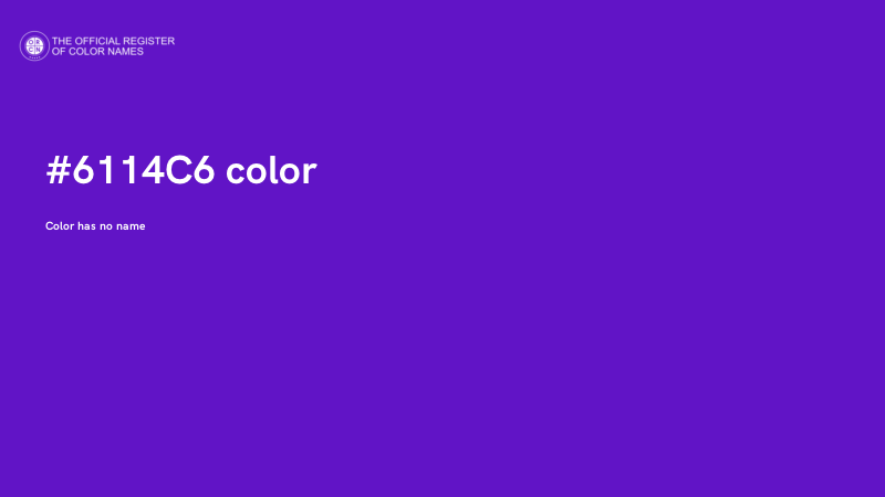 #6114C6 color image