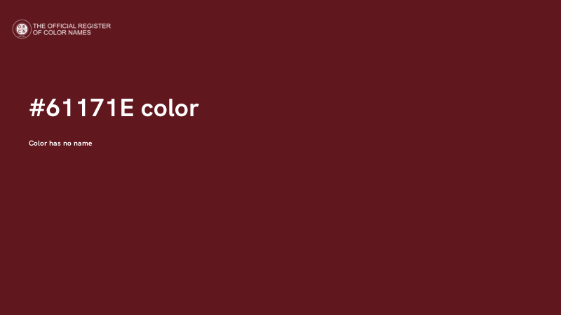 #61171E color image