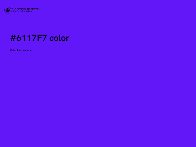 #6117F7 color image