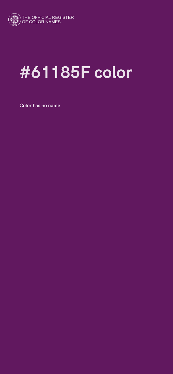 #61185F color image