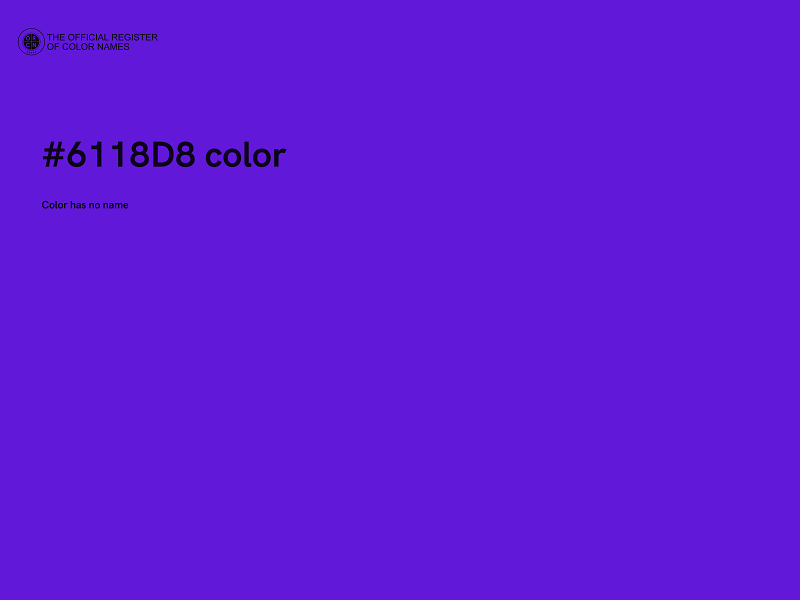 #6118D8 color image