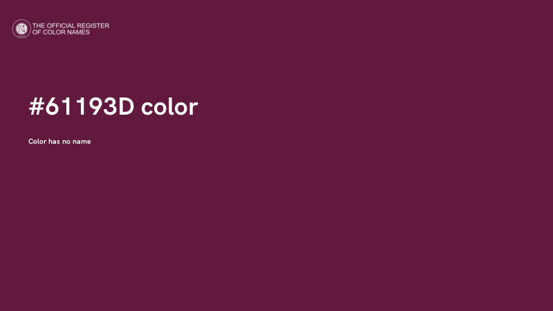 #61193D color image