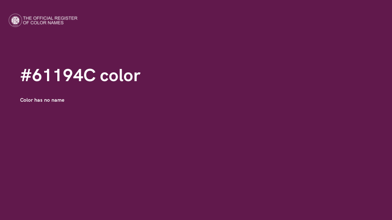#61194C color image