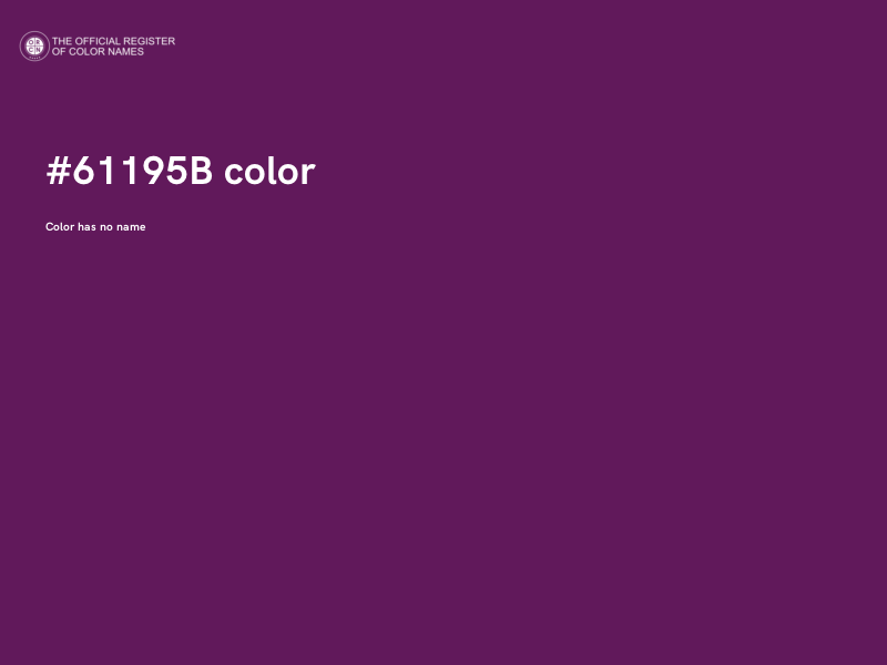 #61195B color image