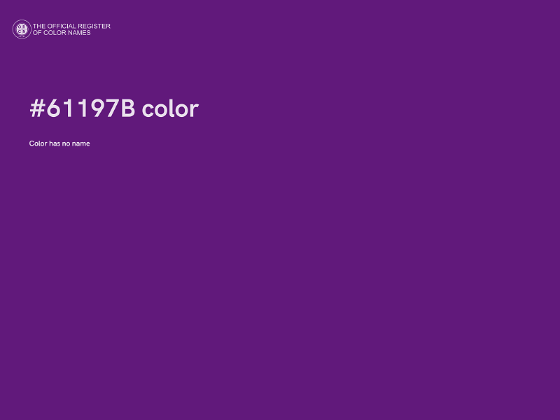 #61197B color image