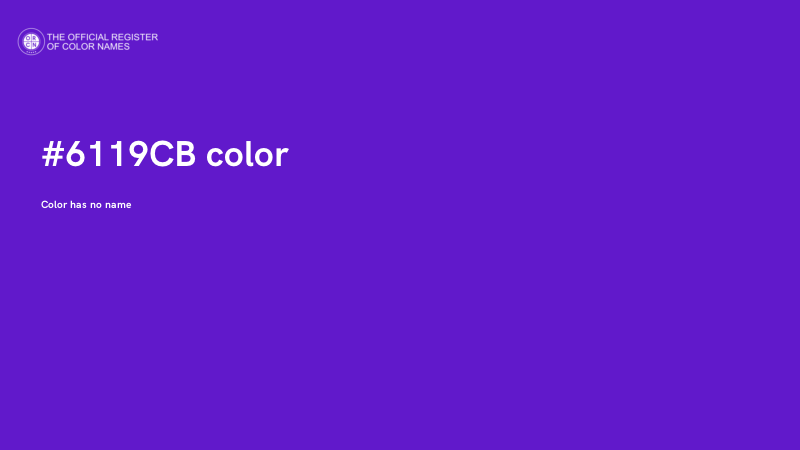 #6119CB color image