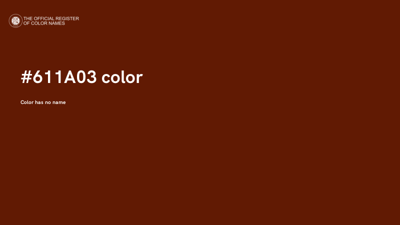 #611A03 color image