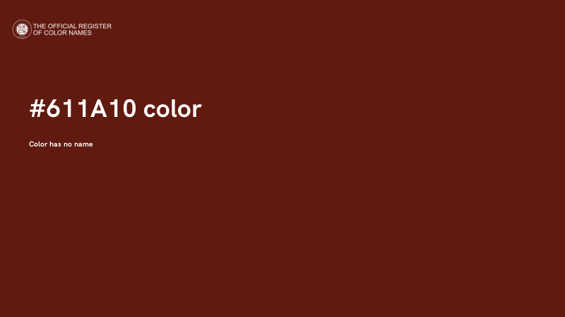#611A10 color image
