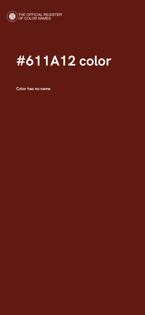 #611A12 color image
