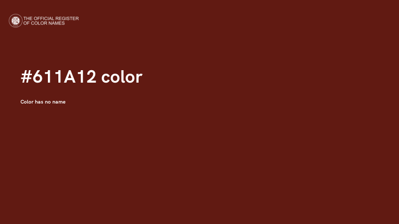 #611A12 color image