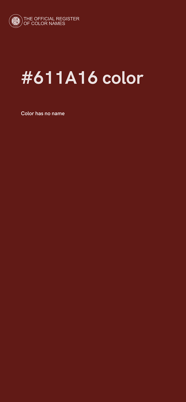 #611A16 color image