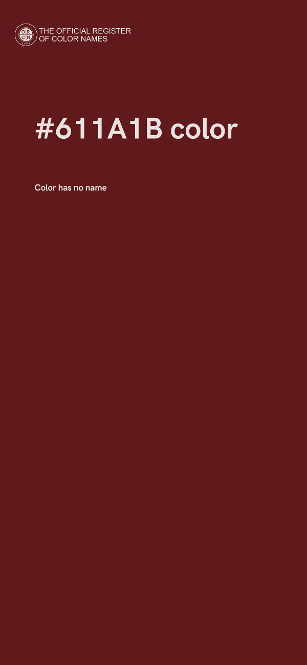 #611A1B color image