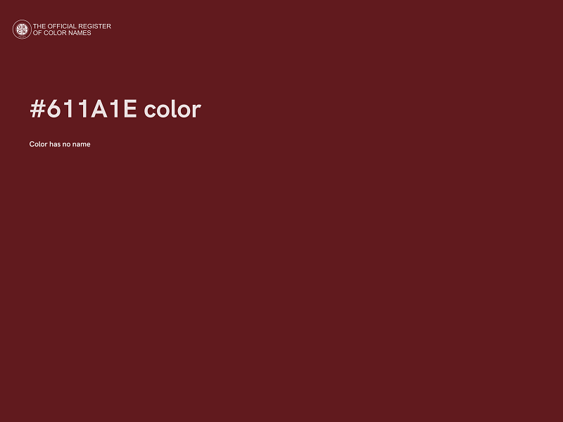 #611A1E color image