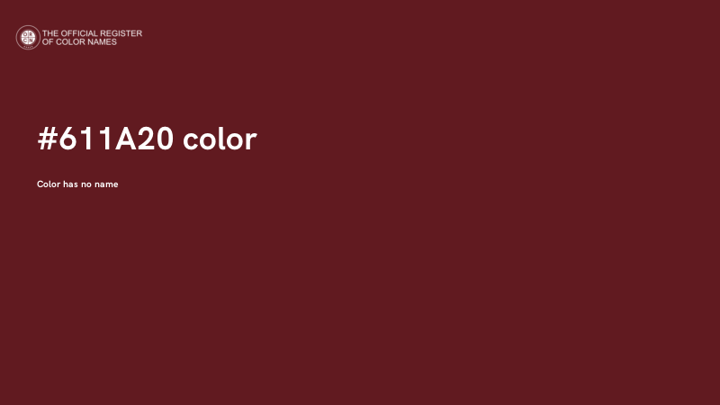 #611A20 color image