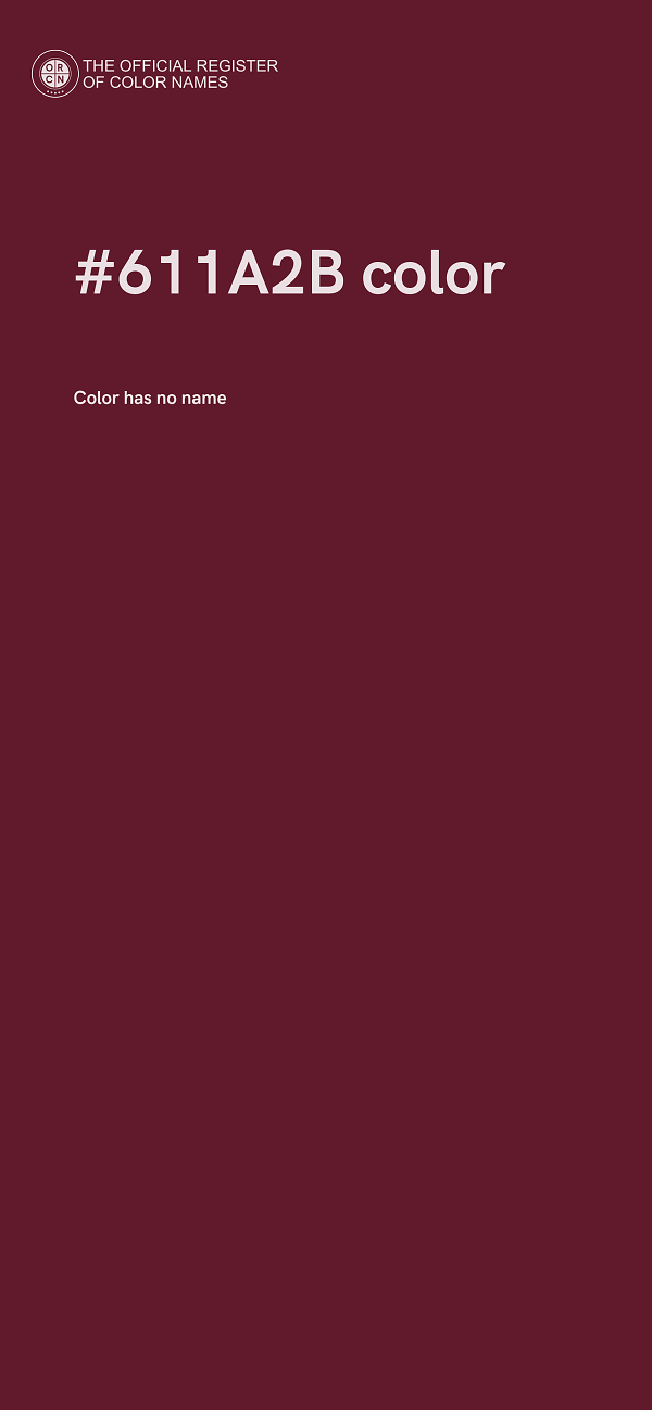 #611A2B color image