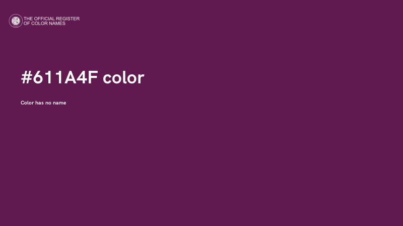 #611A4F color image