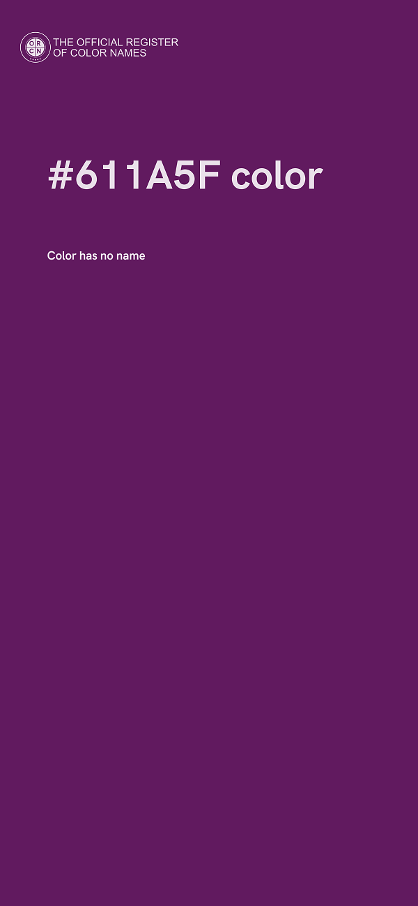 #611A5F color image