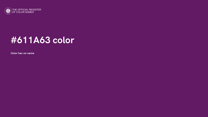 #611A63 color image