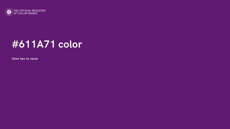 #611A71 color image