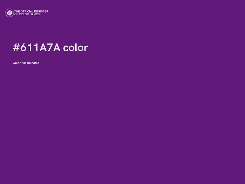 #611A7A color image