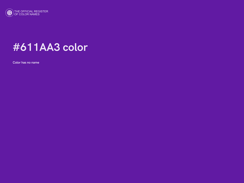 #611AA3 color image