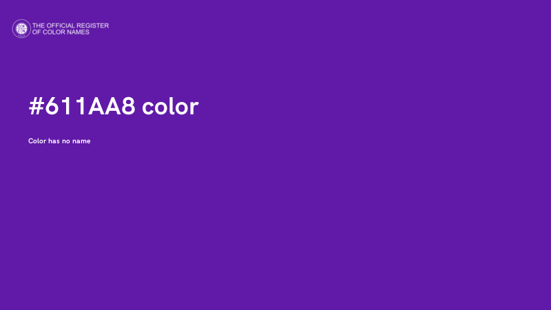 #611AA8 color image