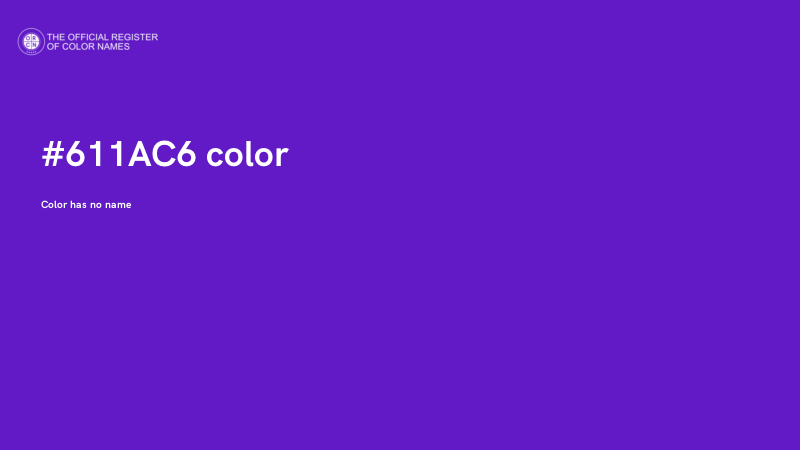 #611AC6 color image