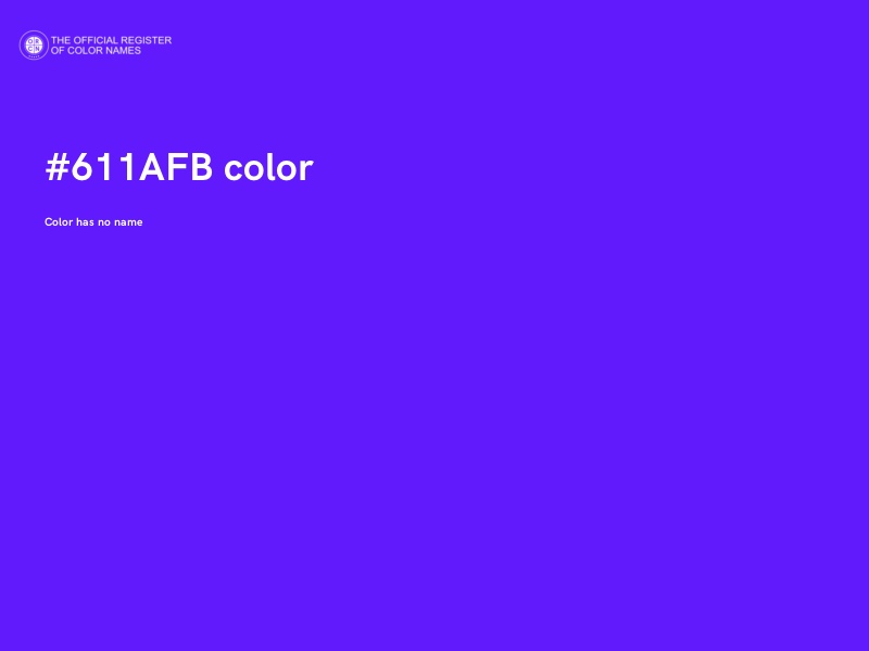 #611AFB color image