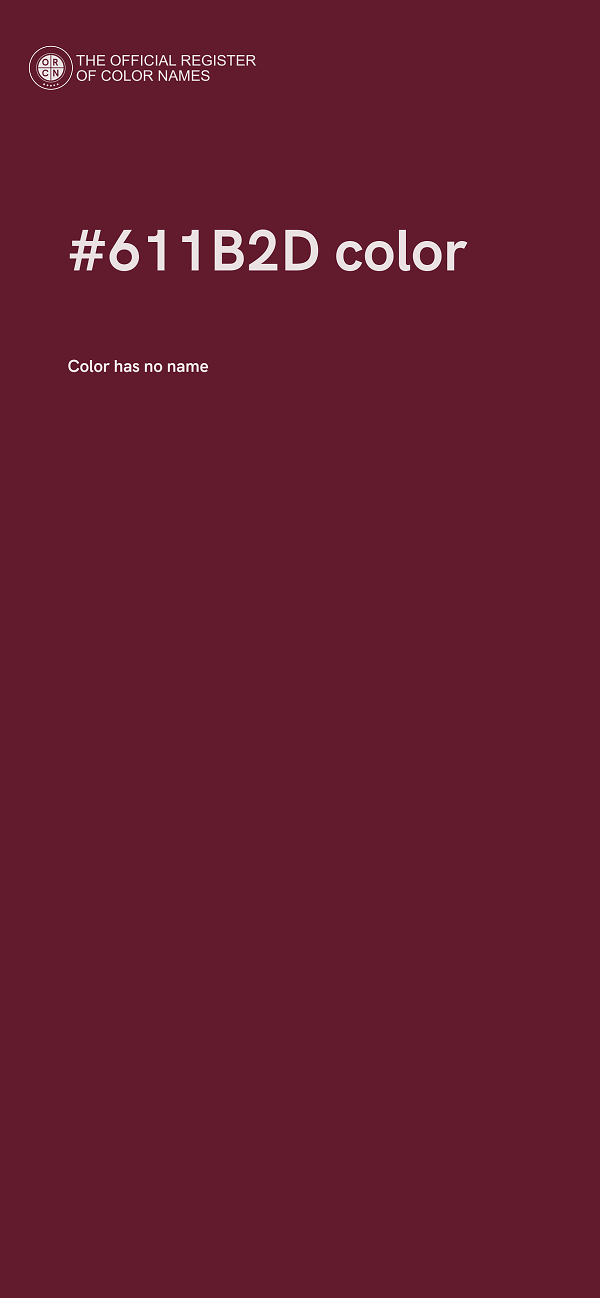 #611B2D color image