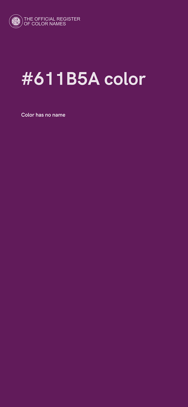 #611B5A color image