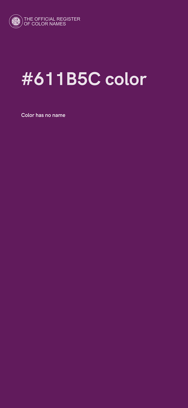 #611B5C color image