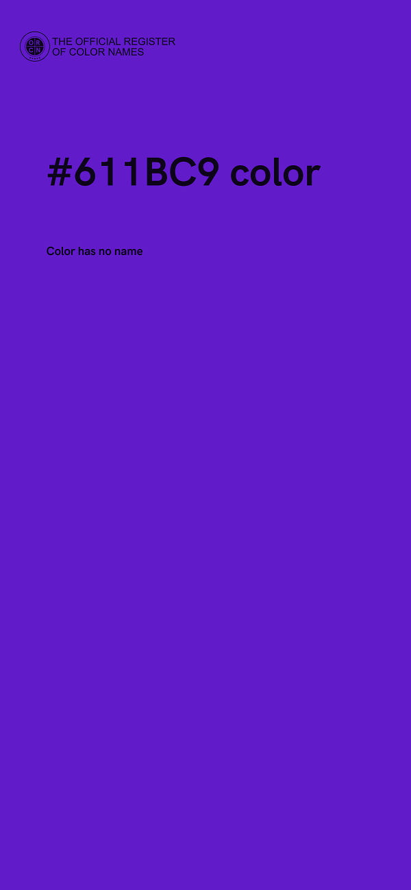#611BC9 color image