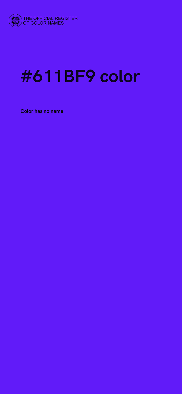 #611BF9 color image