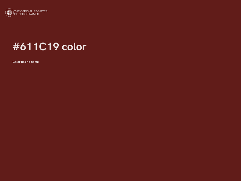 #611C19 color image