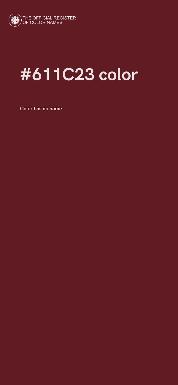 #611C23 color image
