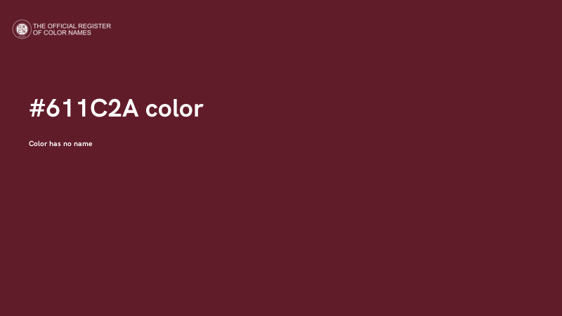#611C2A color image