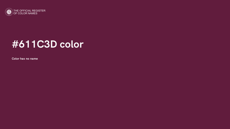 #611C3D color image