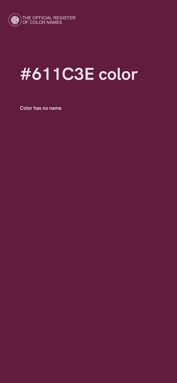 #611C3E color image