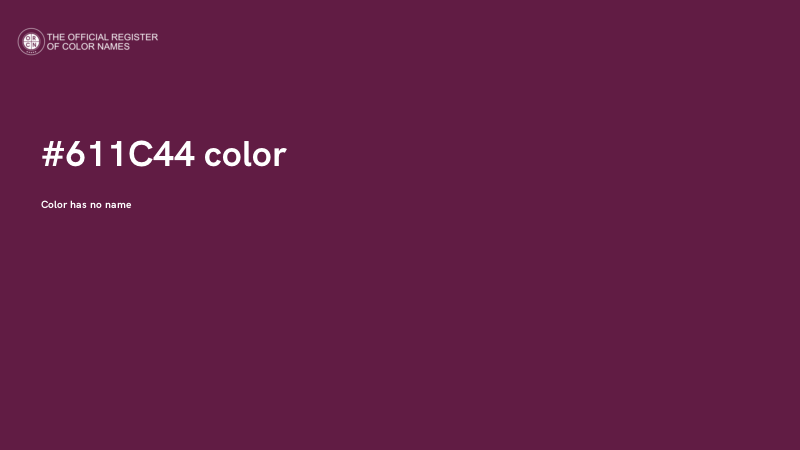 #611C44 color image