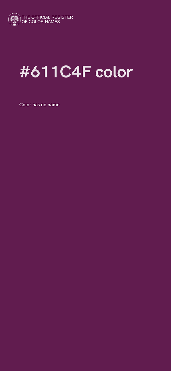 #611C4F color image