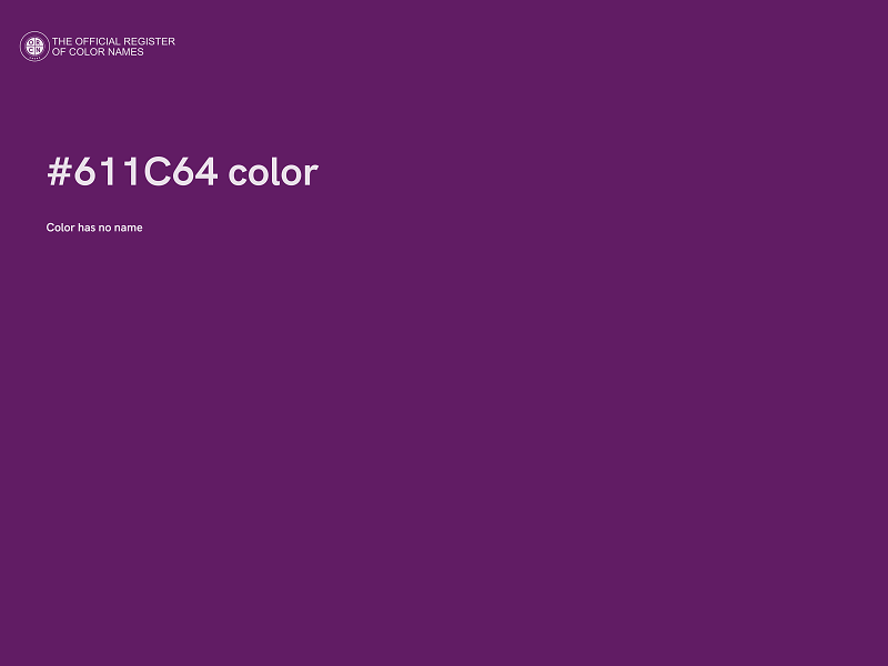 #611C64 color image